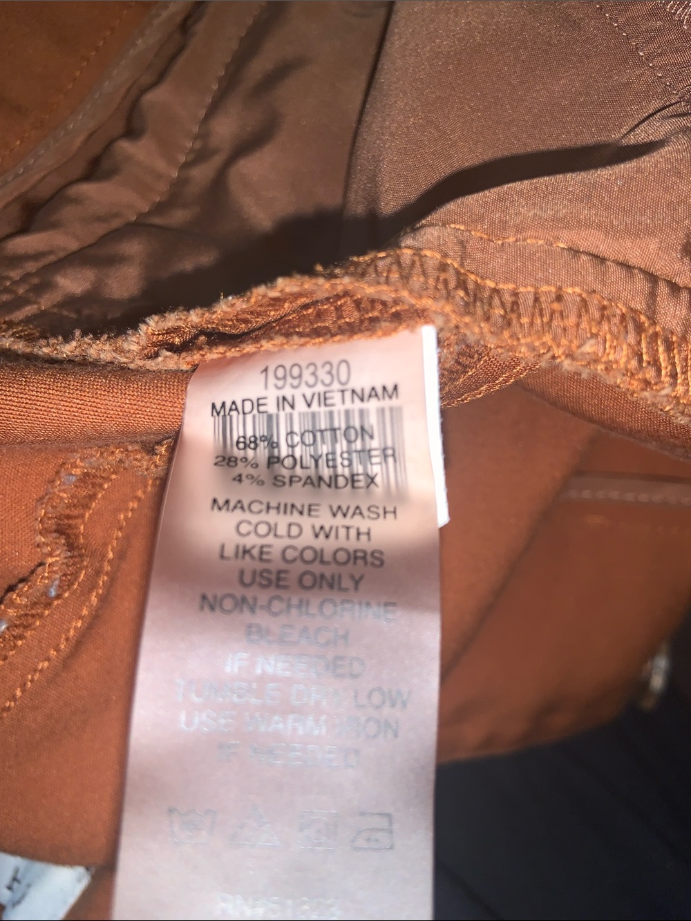 Chaus Rust Straight-Leg Ponte Pants with Zip Accents - Picture 8 of 8